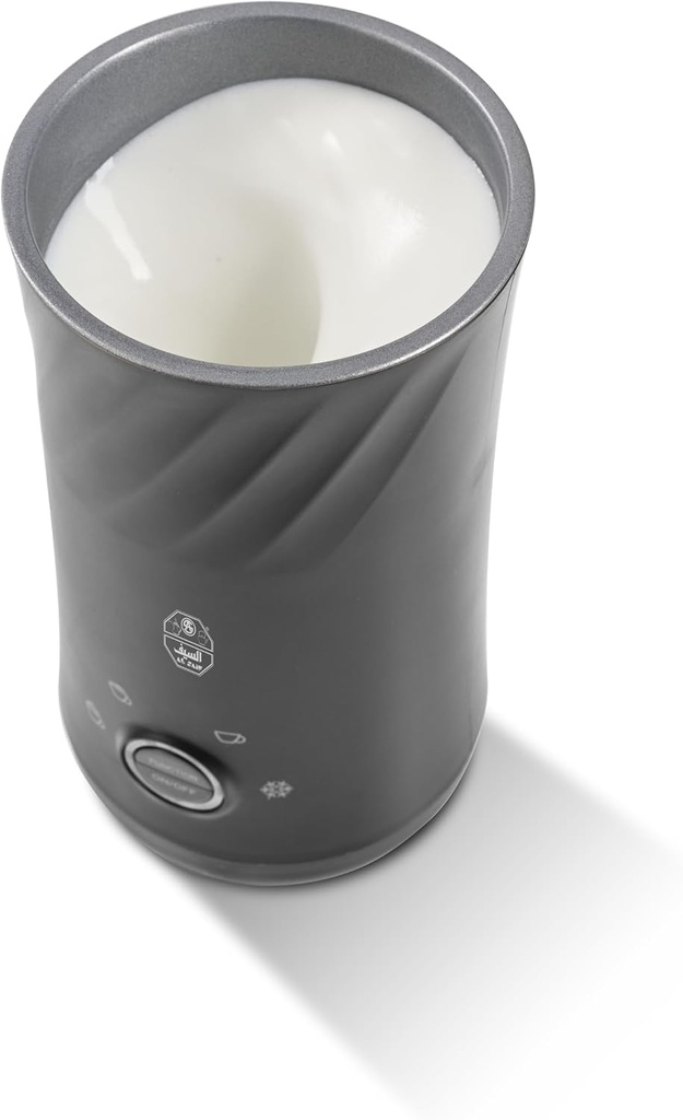 صانعة رغوة الحليب بسعة 300 مل، 500 واط، تحتوي على 4 وظائف مختلفة متعددة الالوان - اسود