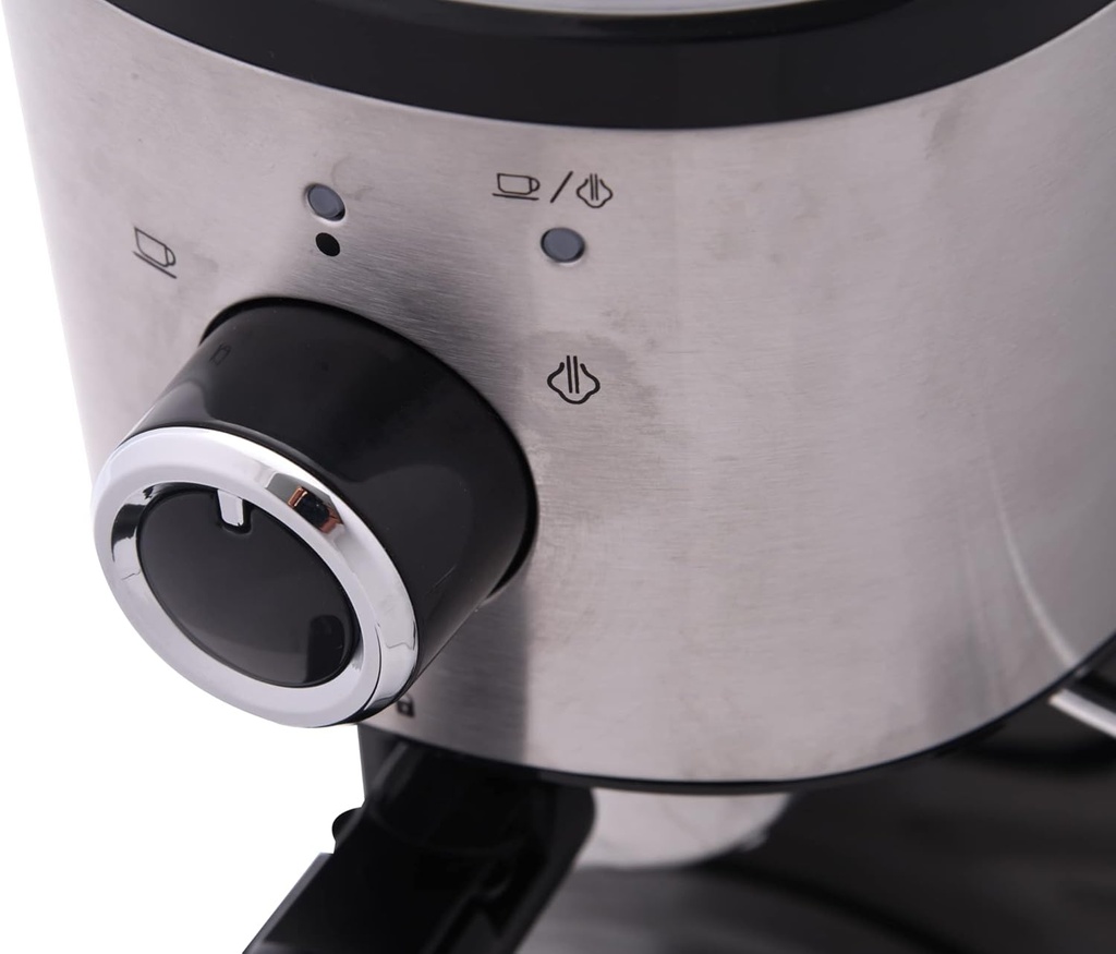 صانعة قهوة إسبريسو من السيف / إسبريسو، كابتشينو، لاتيه مع الحليب، آلة كبسولات قهوة مع وظيفة رغوة الحليب / سعة 1.2 لتر، قوة 1470 واط / اللون: أسود