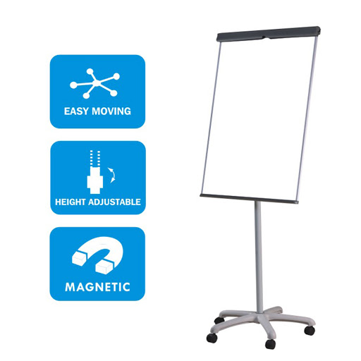 Comex - Flip chart stand with wheels, size 70 * 100 cm