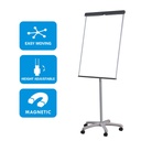 Comex - Flip chart stand with wheels, size 70 * 100 cm