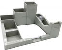 Elson - Desk Organizer, Paper and Pen Holder (With Paper) - Gray Color