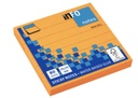 Info Note - lined sticky notes - 75*75 mm, 80 sheets - orange color