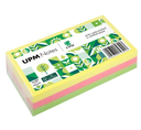 UPM NOTES - ورق ملاحظات لاصق  ملون (متألق) 75 *125ملم  ( صديق البيئة )  - 300 ورقة
