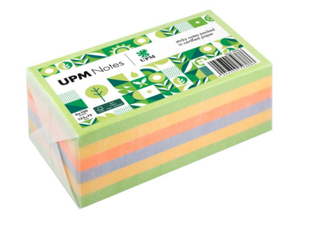 UPM NOTES - ورق ملاحظات لاصق  ملون ( ربيعي ) 600 ورقة  75 *125ملم  ( صديق البيئة ) 