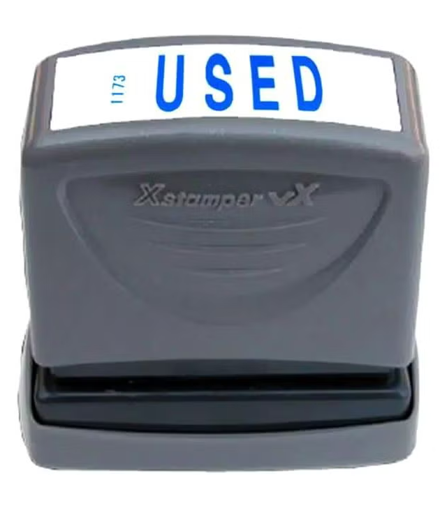 X-Stamper - Inked stamp with "Used"