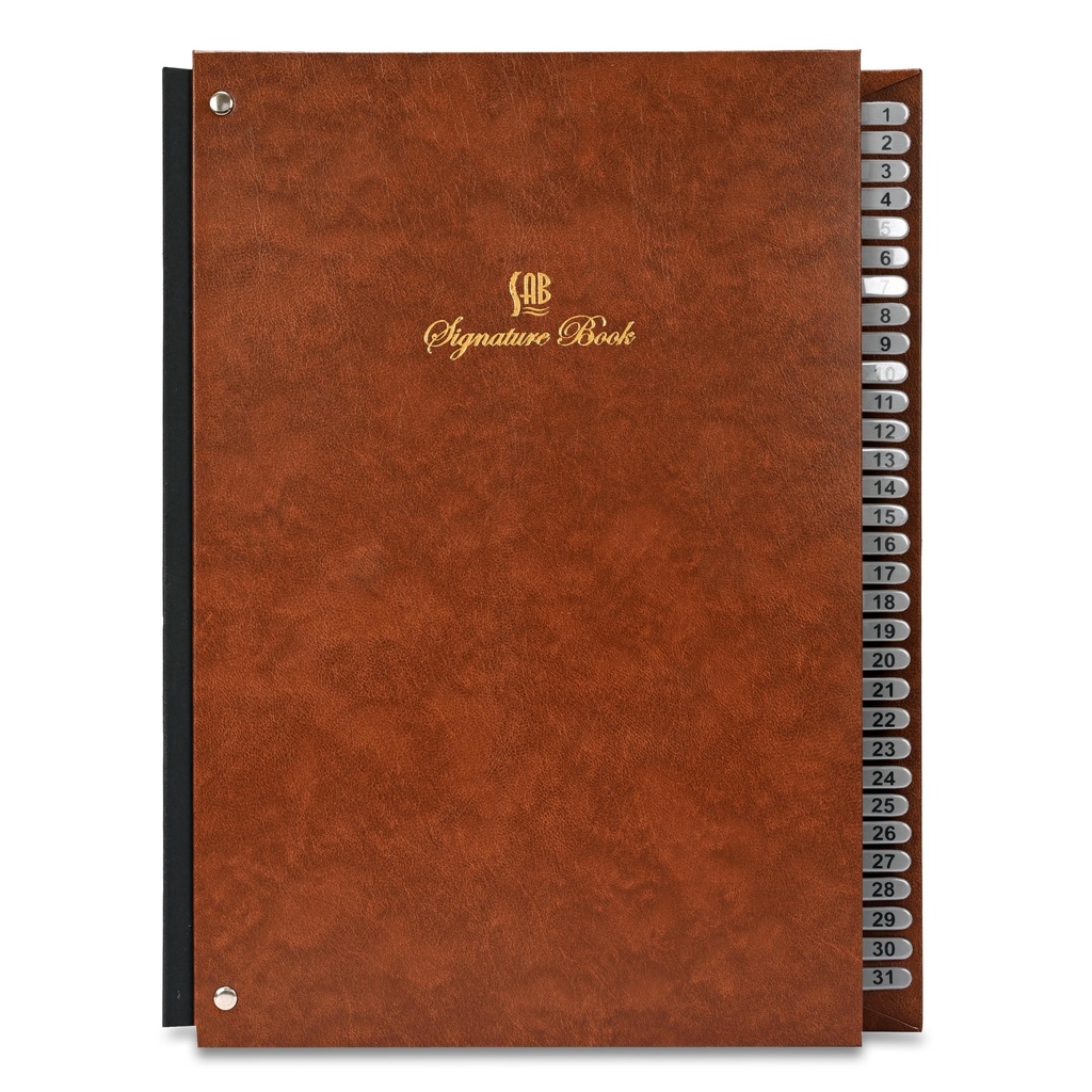 SAAB - Signature Album 31 Parts Vinyl Cover (1-31) - Size F/C - Brown Color