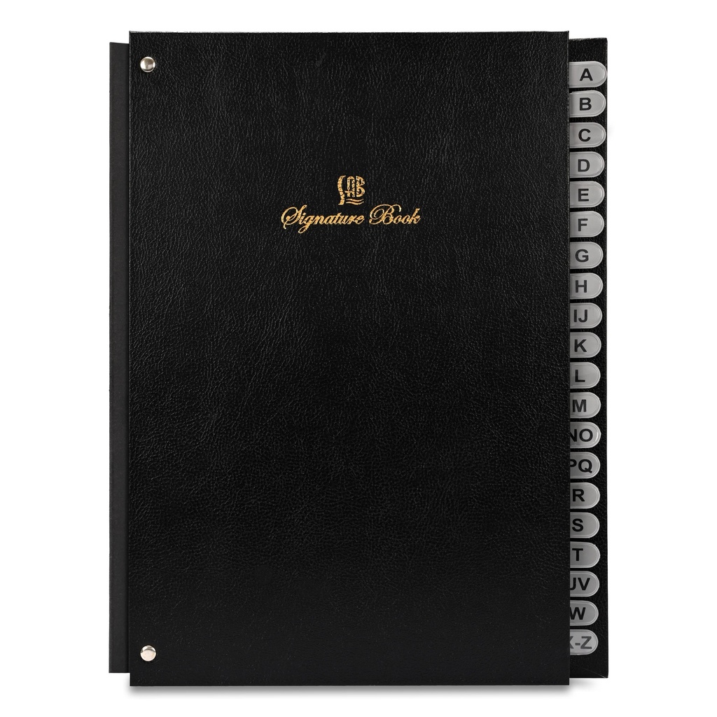 Sub - 20-part signature album, vinyl cover (A-Z) - size F/C - black color