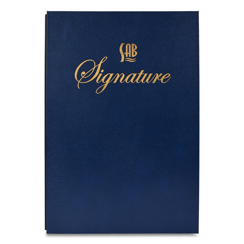 Sub - 18-part signature album, vinyl cover - size F/C - blue color