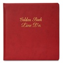 SABB - Golden visit log, size 280*275 mm - 96 sheets - 100 grams - maroon color