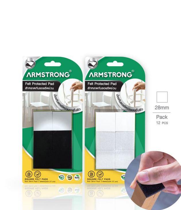 Armstrong Furniture Protective Pads for Felt 28mm 12pcs