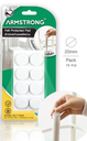 Armstrong 16 Pieces 20mm Furniture Protective Pads - White