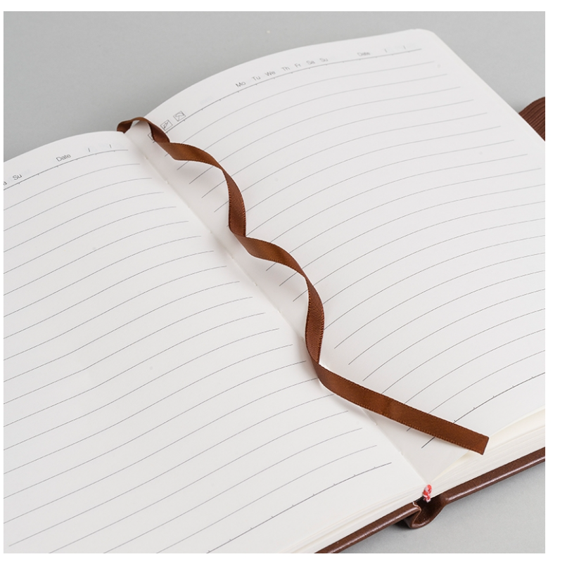 Comex - hardcover leather notebook, 120 sheets - A5 size