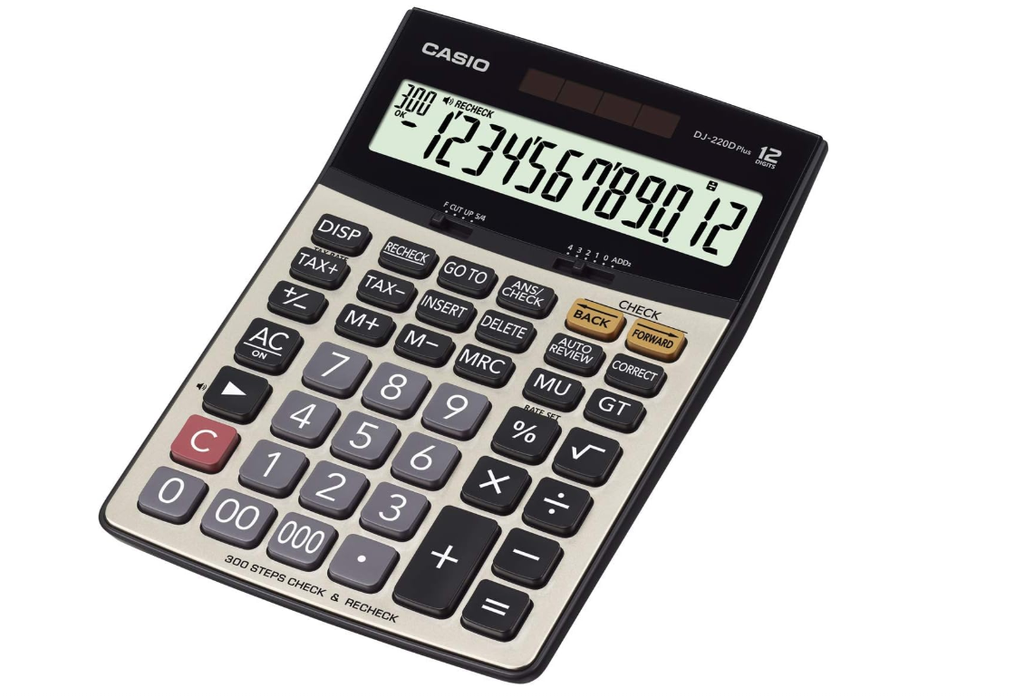 Casio DJ-220D Plus 12 Digit Desktop Calculator