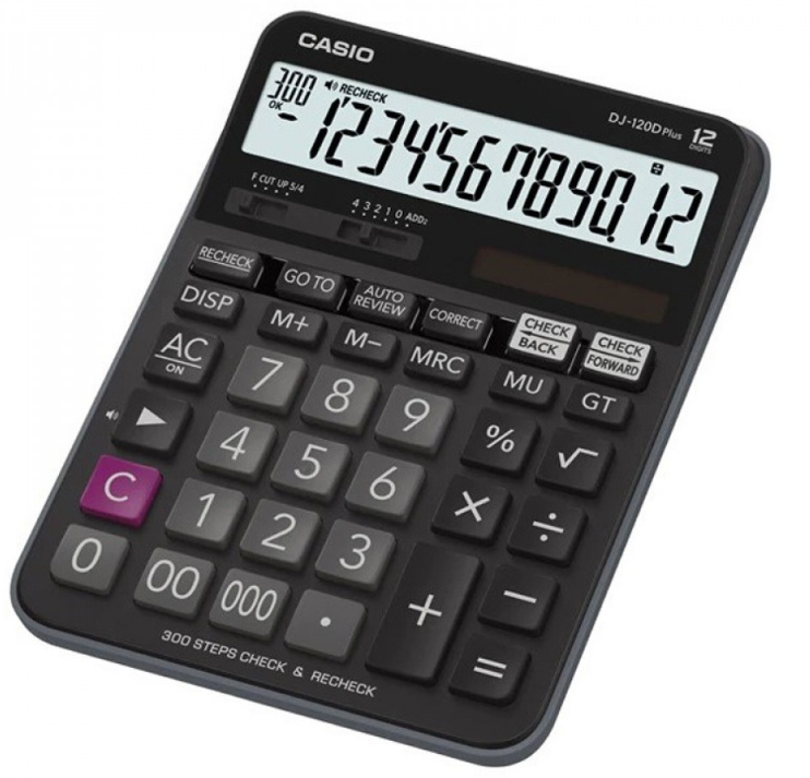 Casio DJ-120D Plus 12 Digit Desktop Calculator