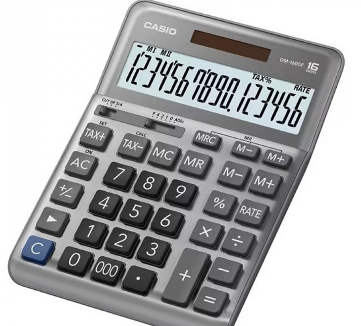 Casio DM-1600F 16-Digit Desktop Calculator