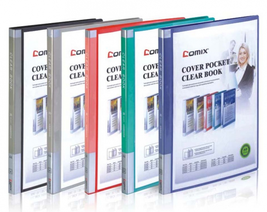 Comex - A4 Size 10 Pocket Folder with Opaque Cover - Colored