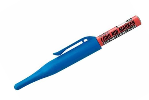 Art Line - Long Tip Marker Pen - Box of 12 Pens - Blue Color