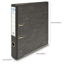 Sub - Classor Black Paper File 4cm - Filscap Size