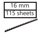 Sub - Snail Binding 21 Rings 16 mm (115 Sheets) Box Pack of 100 Pieces