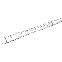 SAP - Snail Binding Binding Rings 21 Rings 16 mm (115 Sheets) Box Pack of 100 Pieces - Clear Color