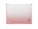 Comex - A4 zipper folder, bag, pack of 6 - pink