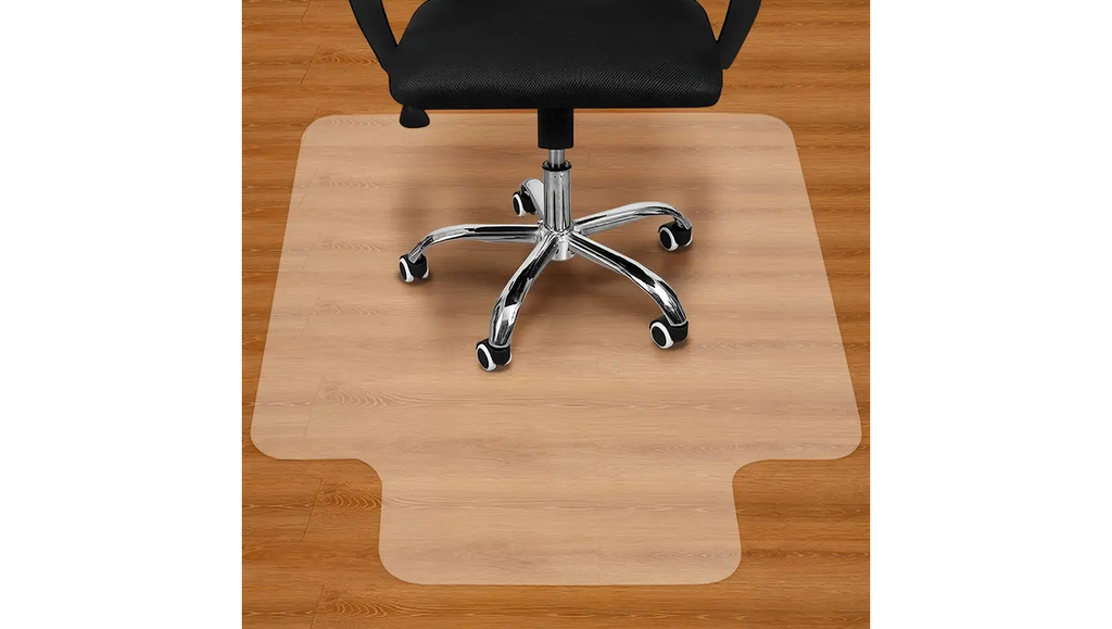 FLOORTEX - Soft chair floor mat with tongue, 90 cm * 120 cm, PVC, English made