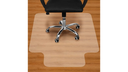 FLOORTEX - Soft chair floor mat with tongue, 90 cm * 120 cm, PVC, English made