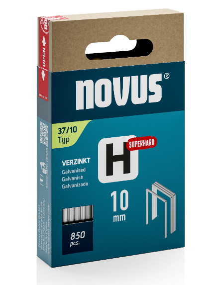 Novus - Staples No. 37/10, pack of 850 staples