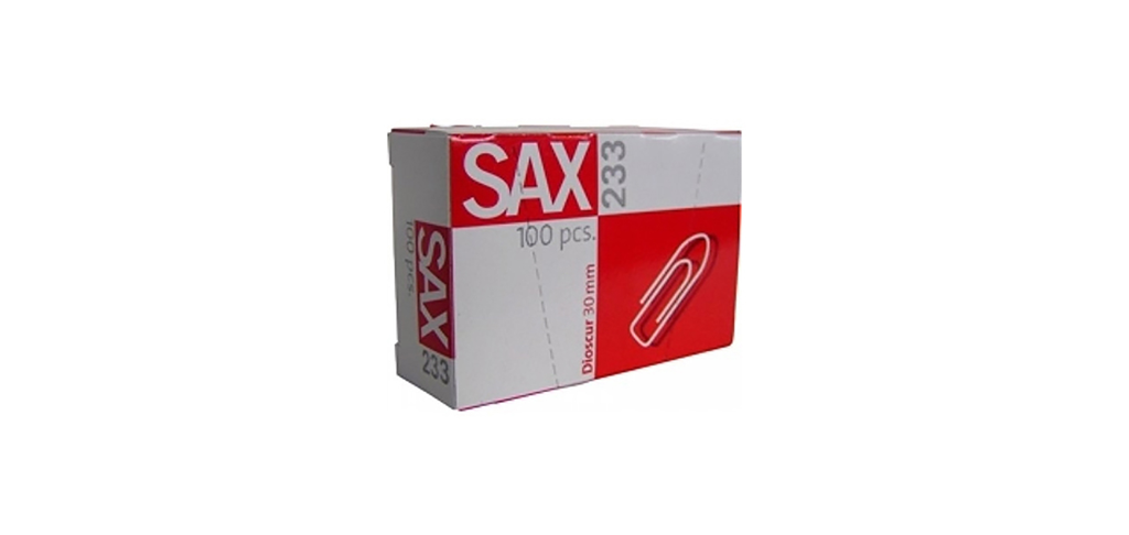 Saks Paper Clips 30 mm 233 Packet 100 Pieces
