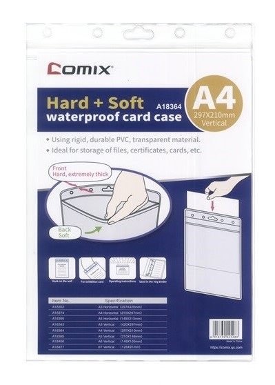 Comex - Durable Short A4 Transparent Folder