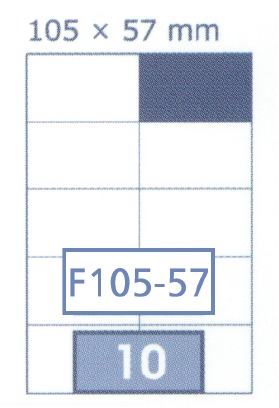 FUTURE - Multi-Purpose Stickers 10 Pieces White Pack of 100 Sheets - A4