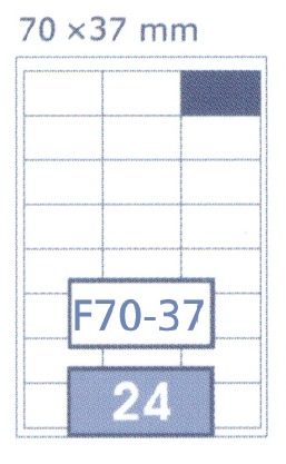 FUTURE - Multi-Purpose Labels 24 Pieces White 100 Sheets - A4