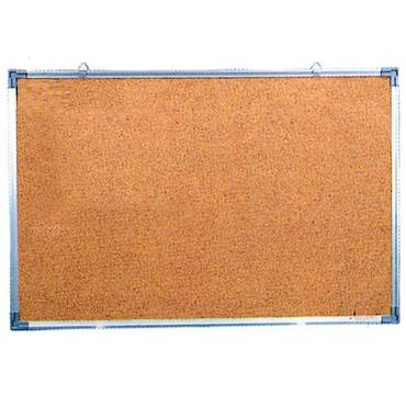FUTURE - Cork bulletin board, one side, aluminum frame, 45*60 cm