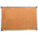 FUTURE - Cork bulletin board, one side, aluminum frame, 45*60 cm