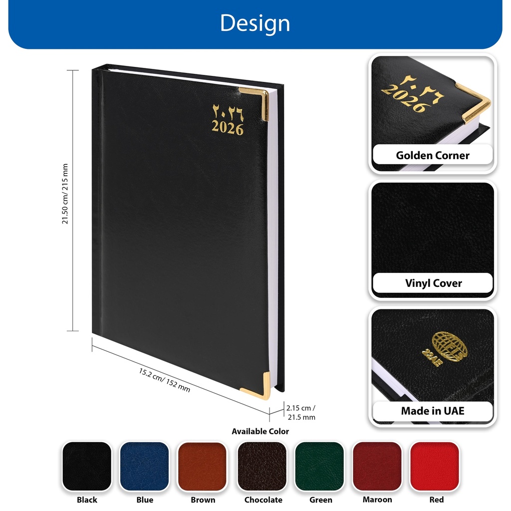 Agenda 2026 A/C Weekly Foam Cover - A5 Colors