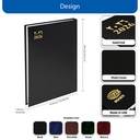 Agenda 2026 A/C, hard cover, right slit, A5 size, colors as available