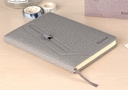 Comex - Comex business notebook, 122 sheets, yellow lined paper, A5 size - gray color