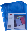 Rexel - A4 perforated file folder, box of 100 tablets, blue color