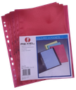 Rexel - A4 perforated file folder, box of 100 tablets, red color