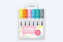 Art Line - Pastel Highlighter Pens, Set of 6 Colors
