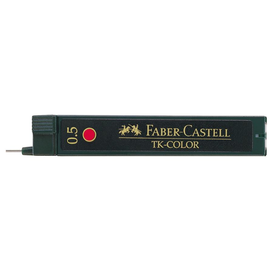 Faber-Castell - Screw Replacement 0.5mm-Red Buckt Pack of 12 Tubes 128521 HB