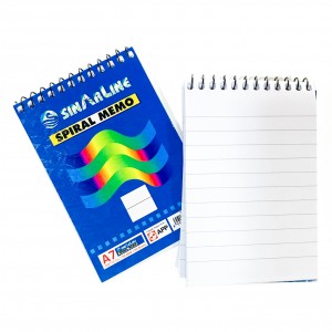 Sinar Line - Wire Notebook 80 Sheets/56gsm A7 - Pack of 10 Pieces