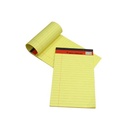 Sinar Line - Small Writing Pads, 40 Sheets, Yellow - Pack of 10 Pieces
