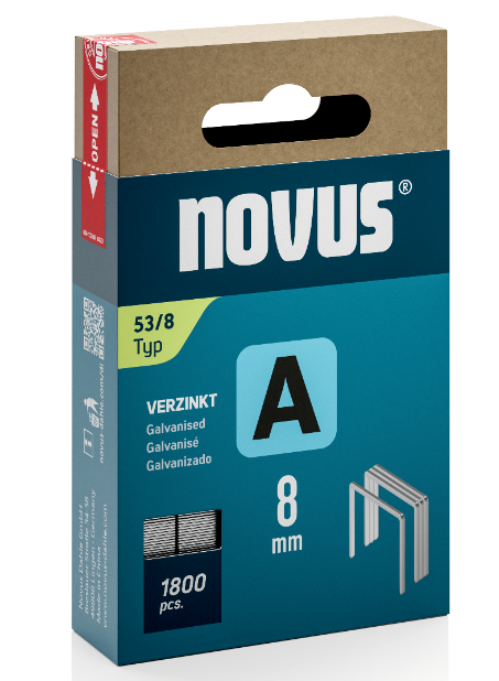 Novus - Staples No. 53/8, pack of 1800 staples