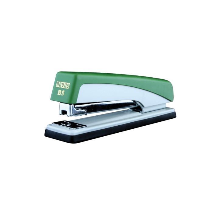 Novus B5 Classic Stapler - 40 Sheets Capacity, Green Color