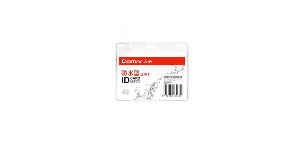Comex Personalized Card Holder Transparent Transparent PVC Bag Pack of 10 Pieces