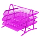 Sub - Mesh Office Basket (Set of 3 Pieces) - Red