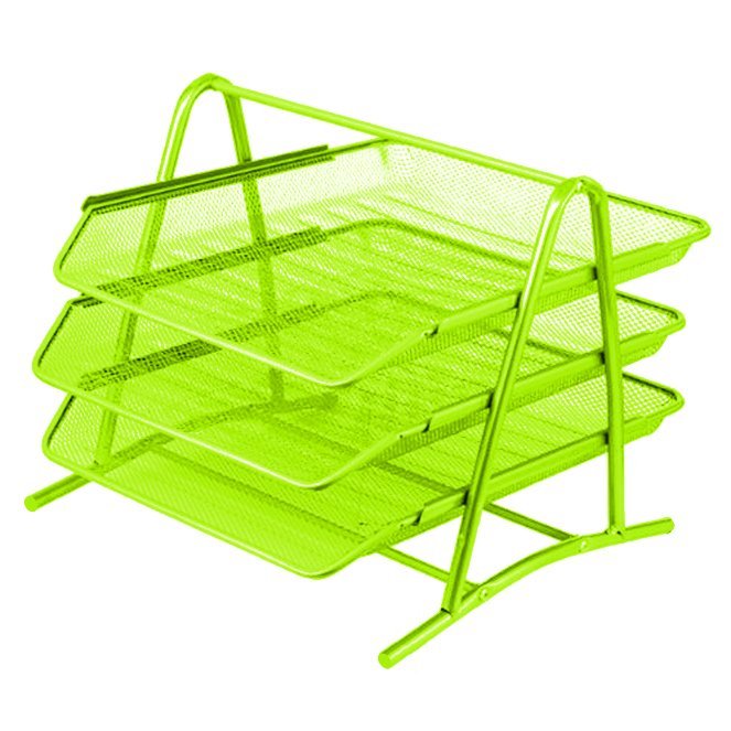 Sub - Mesh Office Basket (Set of 3 Pieces) - Green