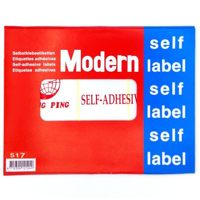 Modern - sticky price tag paper 50*157 mm - 40 stickers