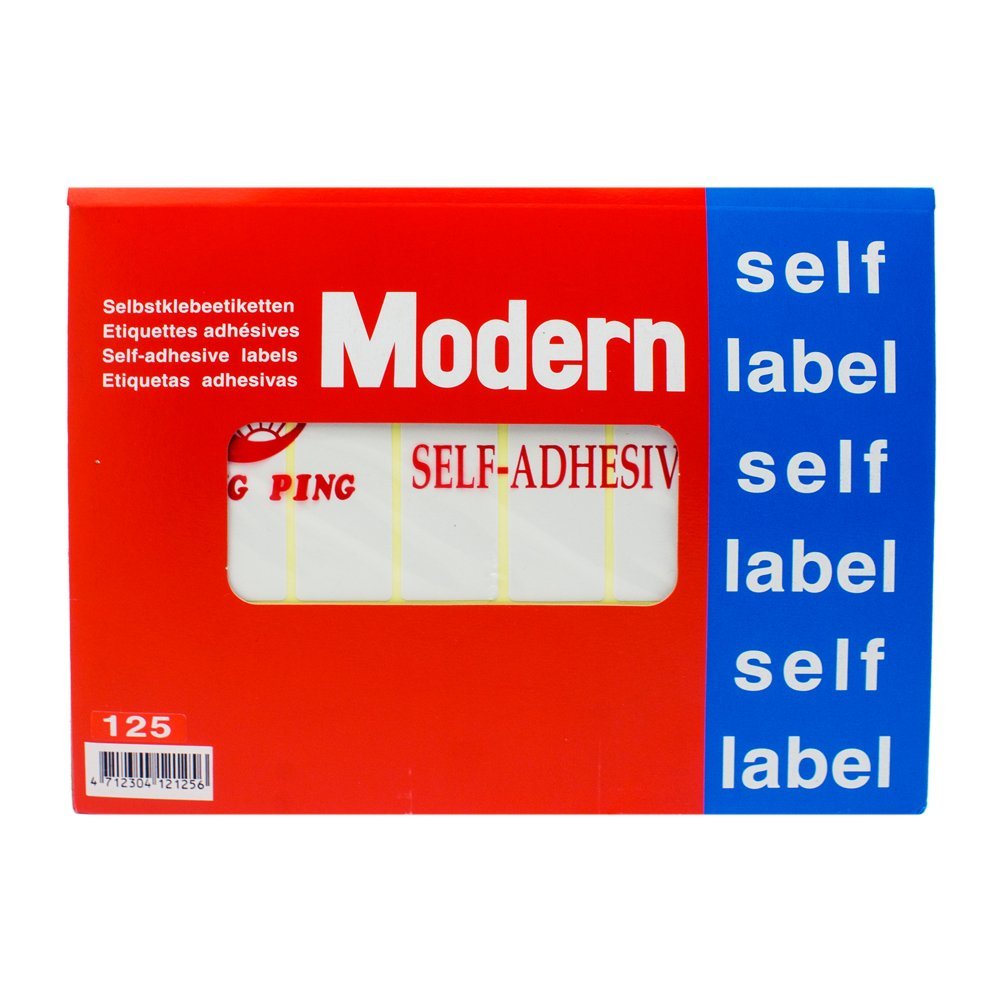 Modern - sticky price tag paper 25*53 mm - 240 stickers